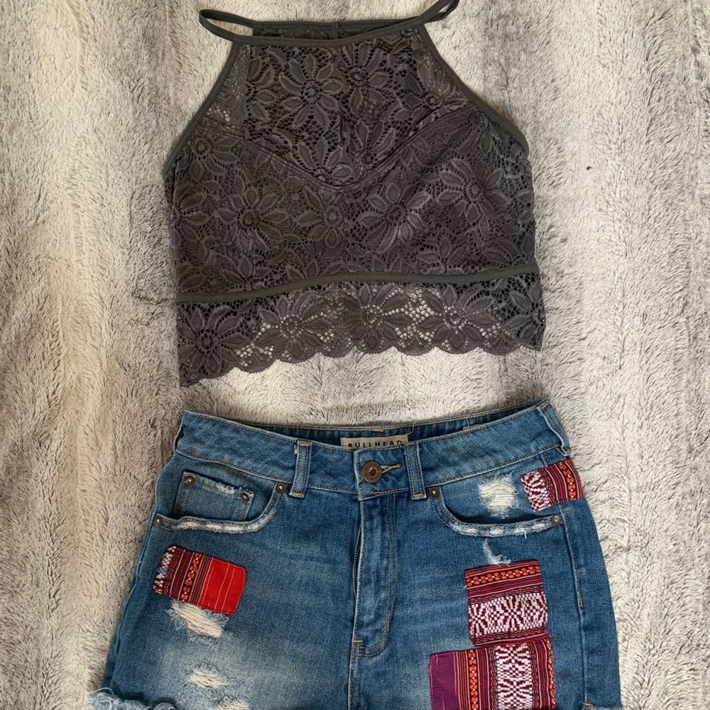 high neck bralette